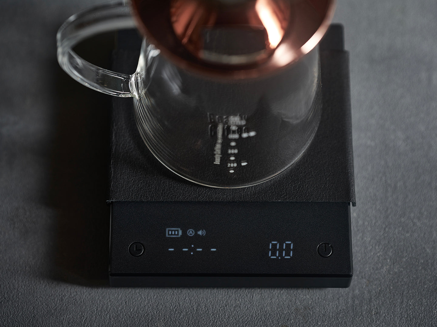 コーヒースケール ドリップスケール 自動タイマー USB充電式 レザー